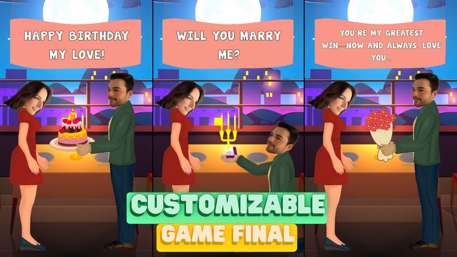 5 birthday gift for lover, creative idea for a marriage proposal, anniversary gift